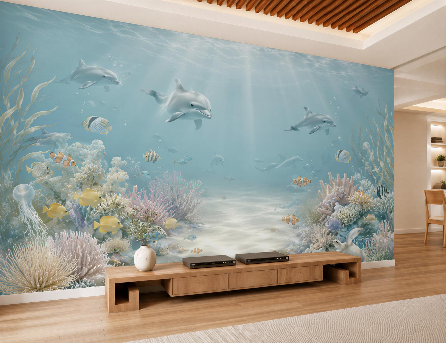Fototapeten Aquarium, Unterwasser und Süßwasseraquarium