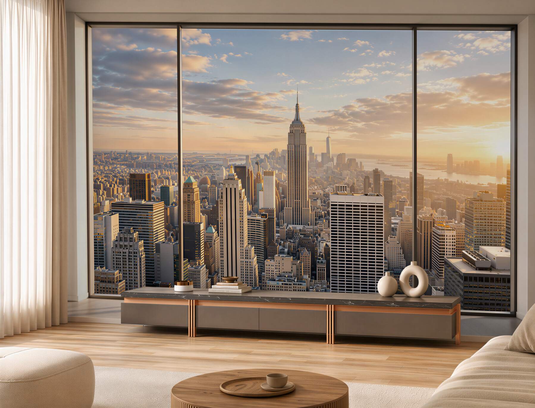 Fototapeten New York am Fenster