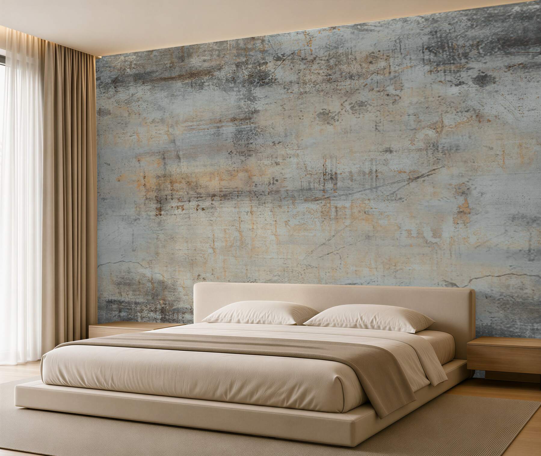Fototapeten Wand im Vintage-Stil