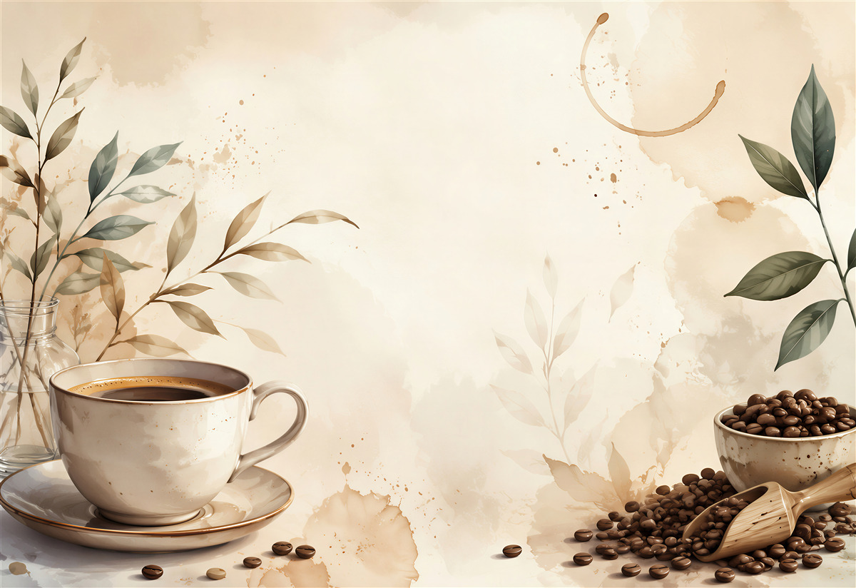 Fototapeten Buch mit Cafémenü