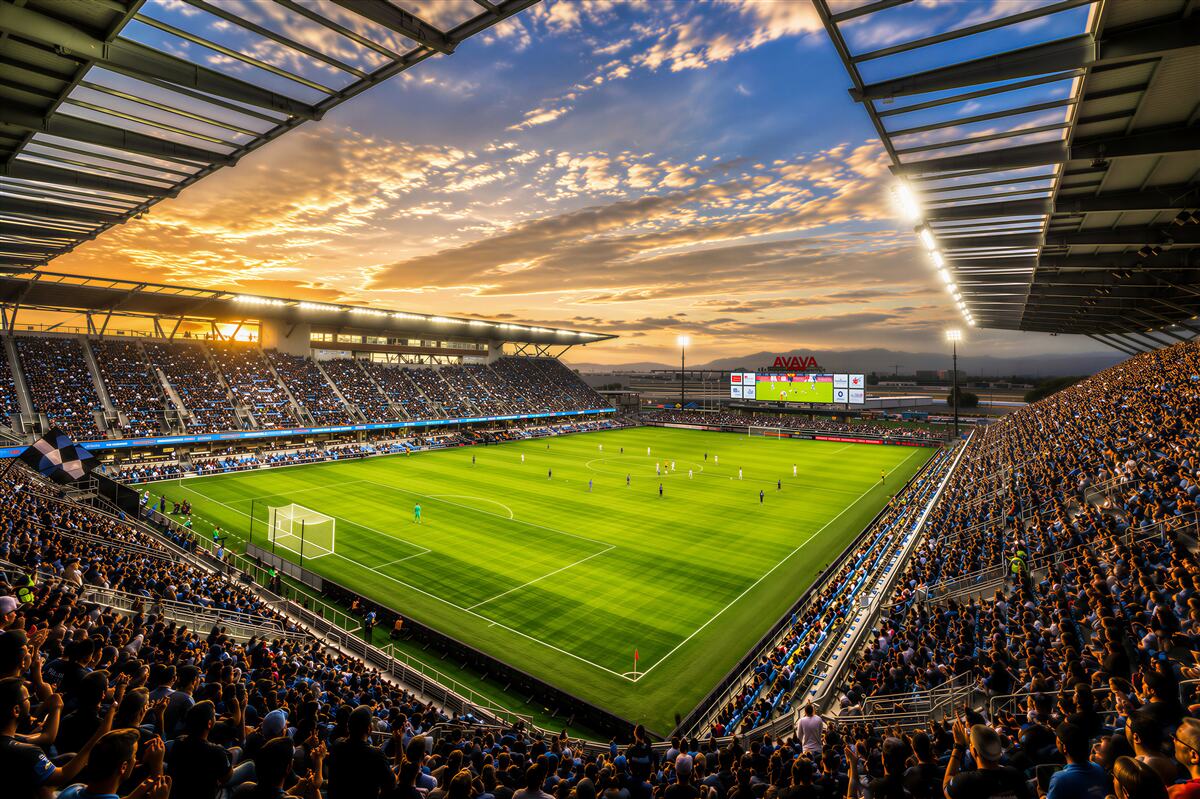 Fototapeten Ich spiele im Fußballstadion