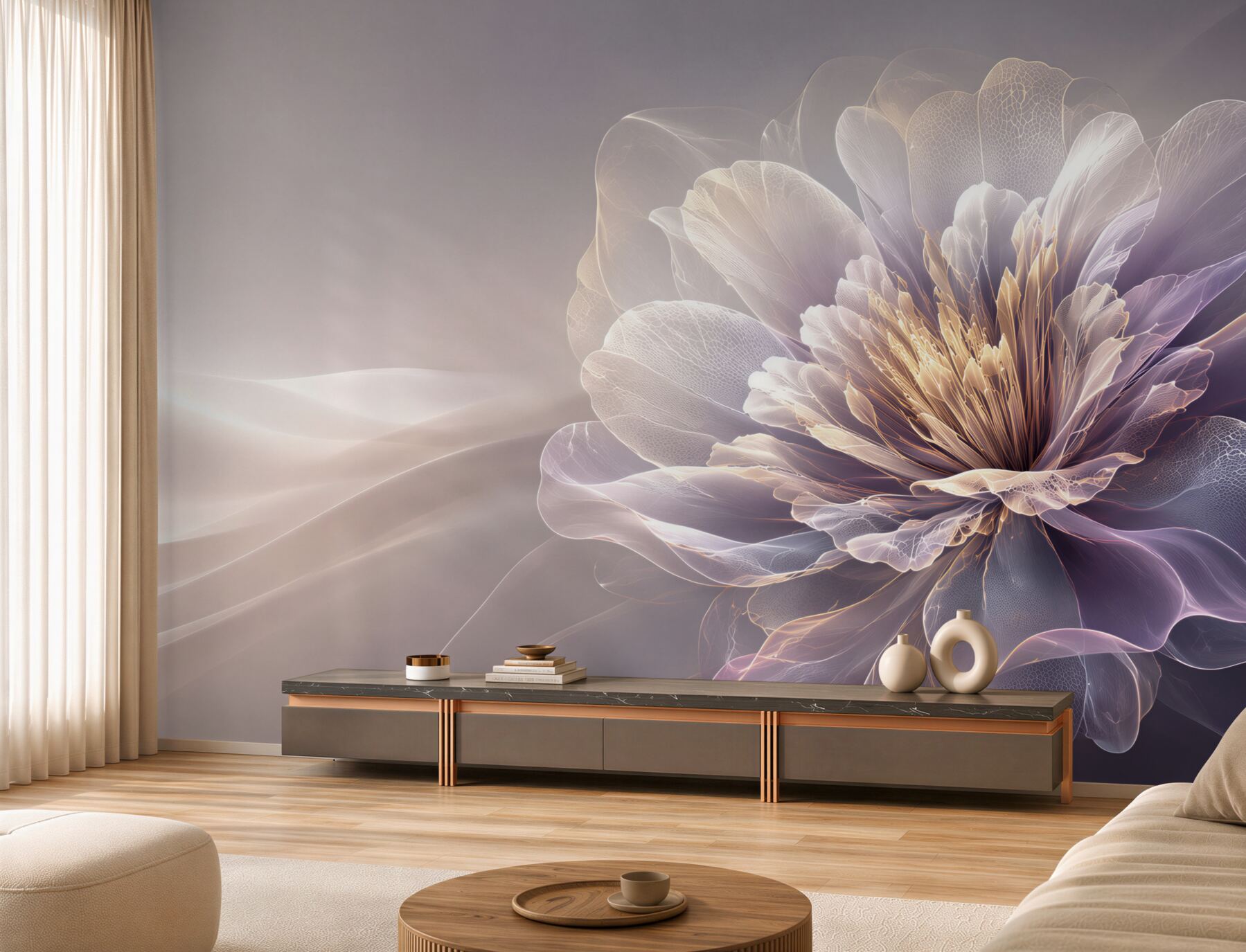 Fototapeten Eine außergewöhnliche große Blume