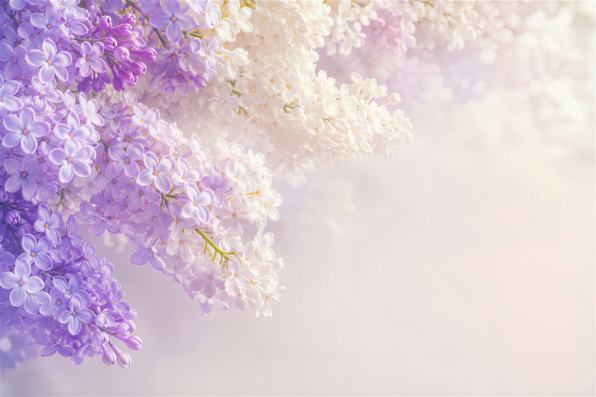 Fototapeten Im Frühling blühende lilafarbene Lilie
