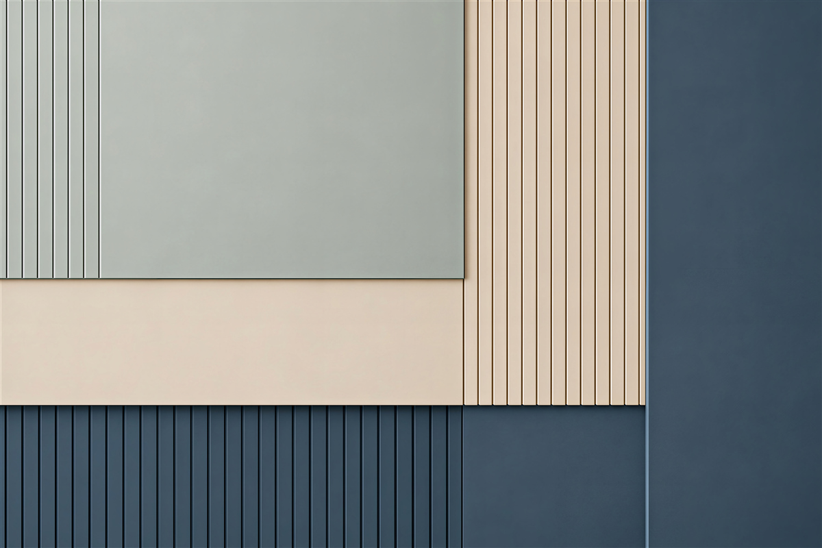 Fototapeten Blau, beige und grüner Hintergrund