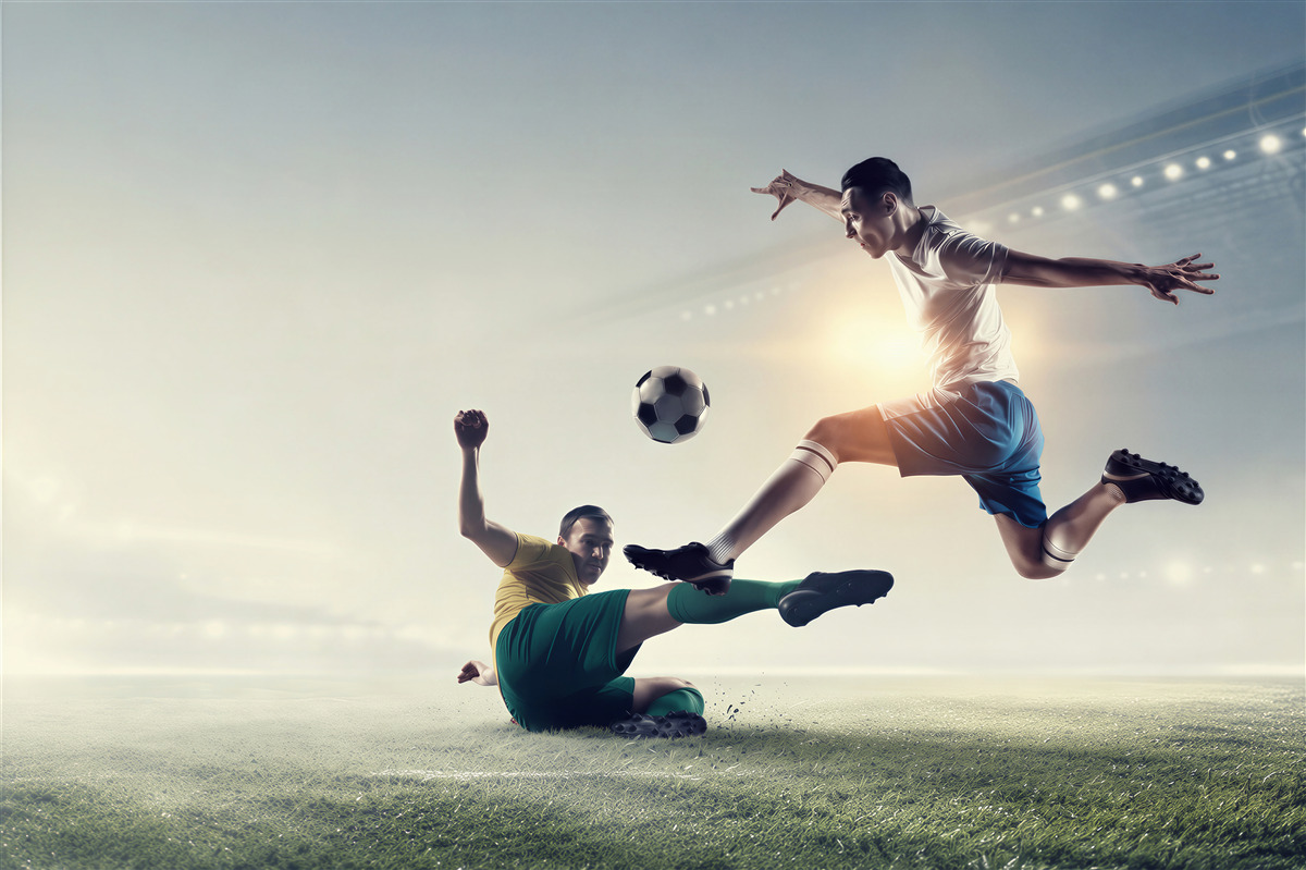 Fototapeten Fußballspiel