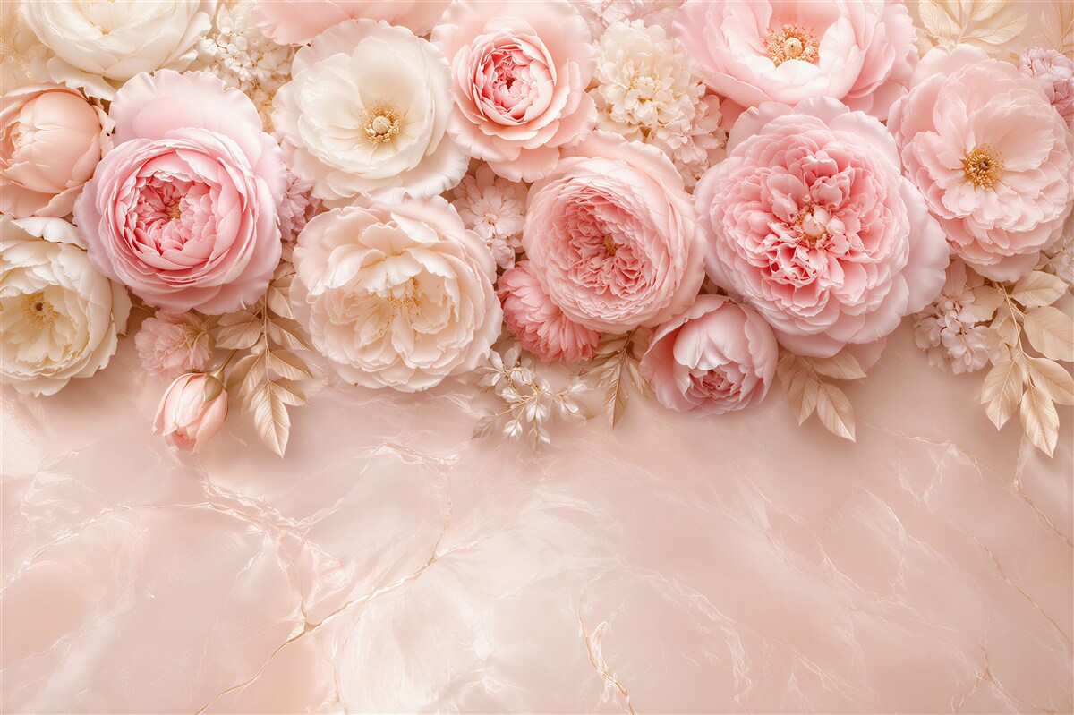 Fototapeten Leichte zarte Rosen