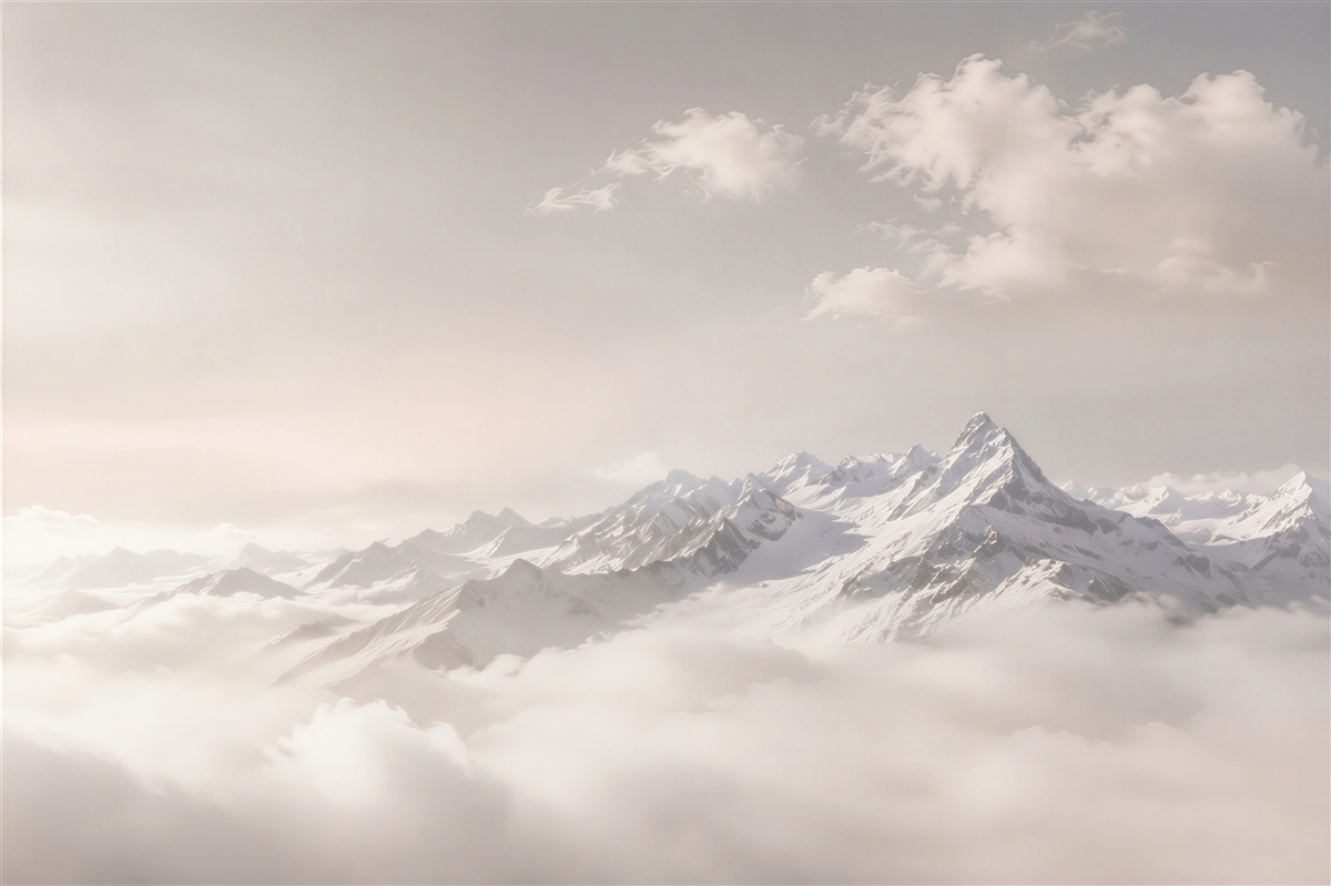 Fototapeten Berge im Nebel