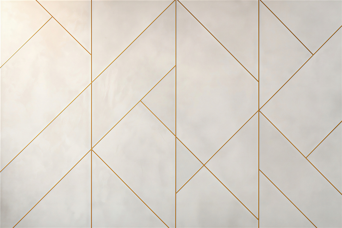Fototapeten Grauer Marmor mit goldener Proportion