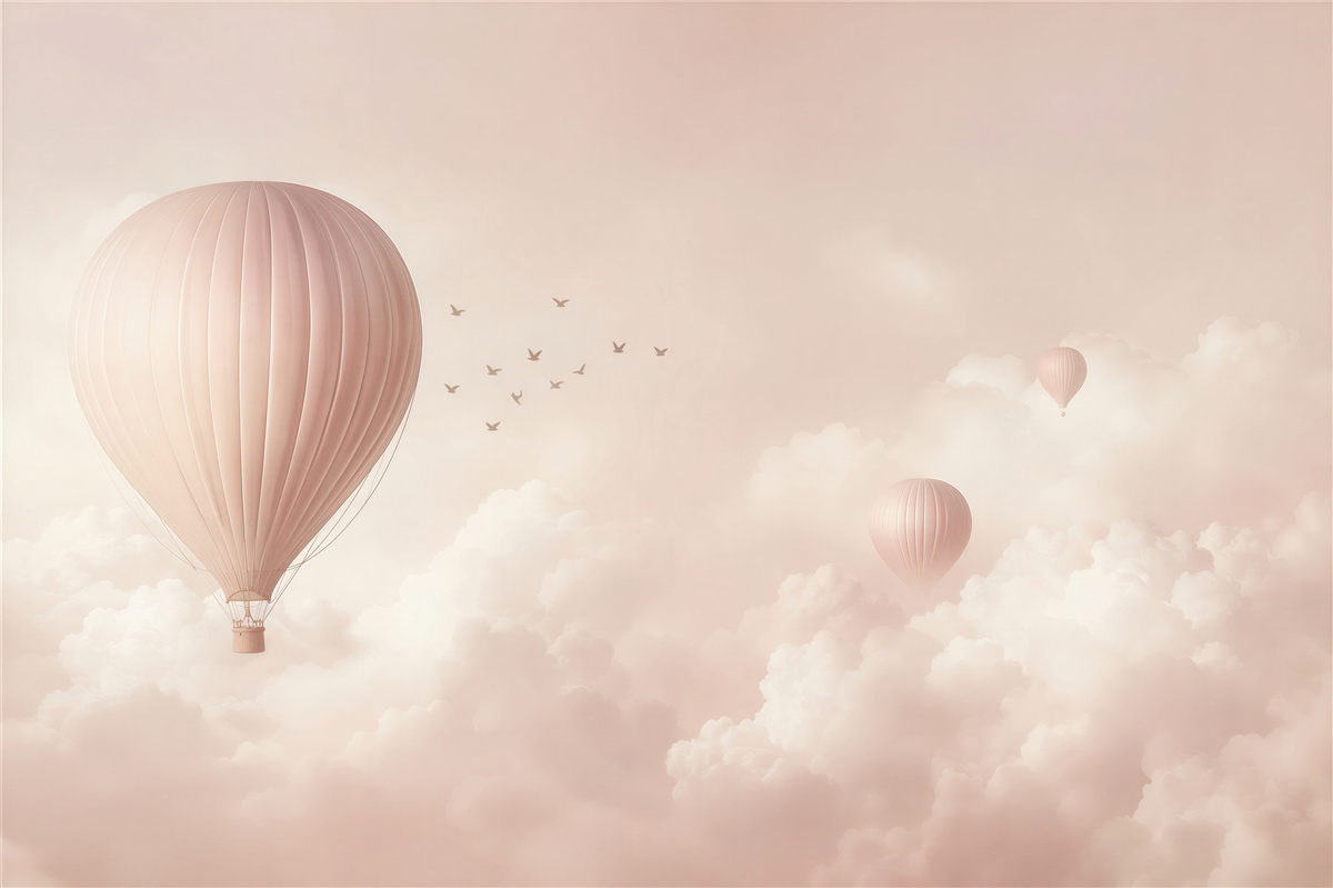 Fototapeten Ballons und Wolken