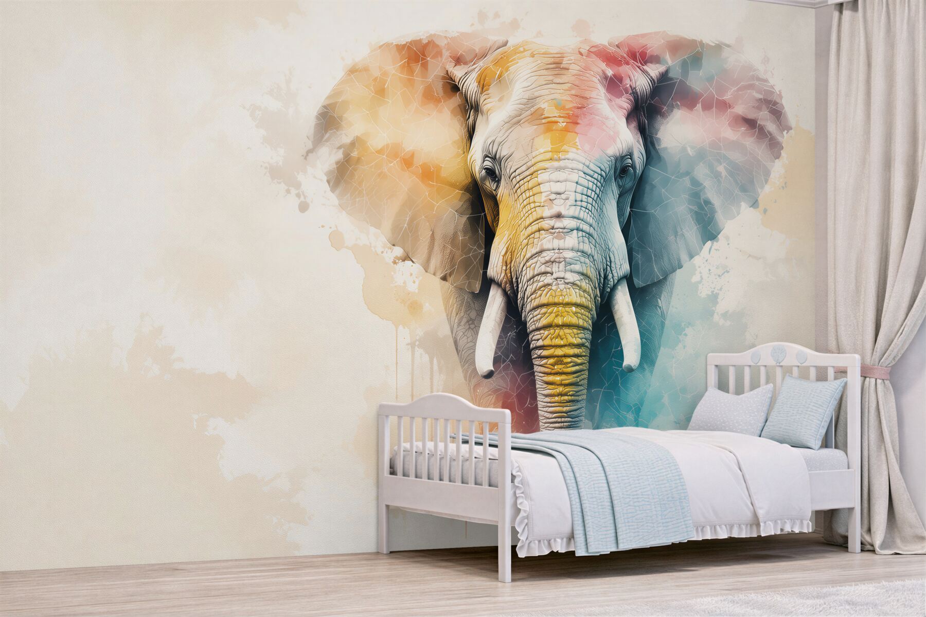 Fototapeten Heller Elefant