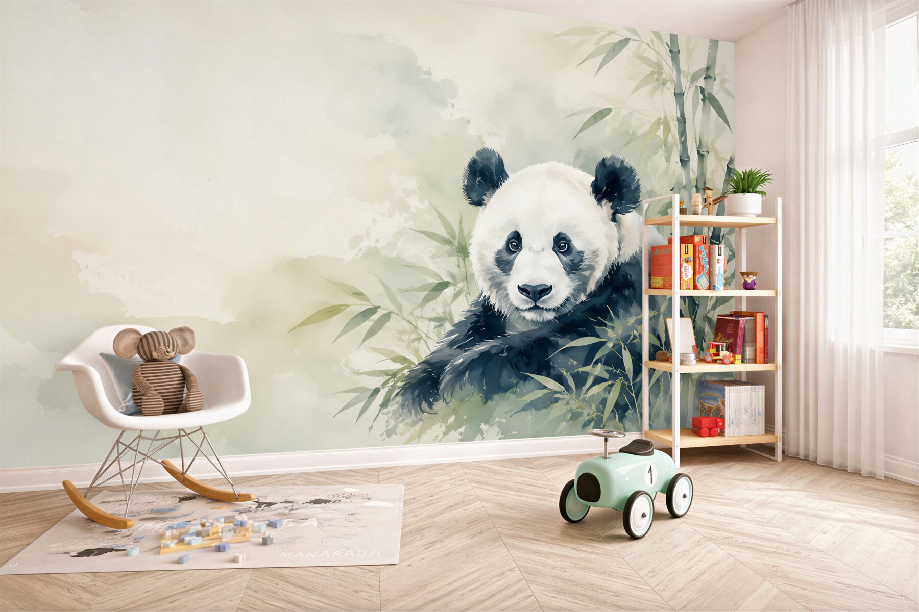 Fototapeten Panda im Bambus