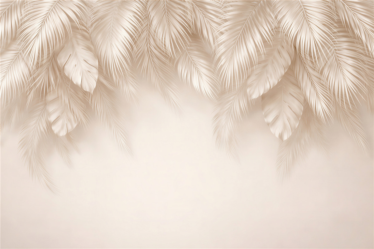 Fototapeten Elegante Monstera-Blätter
