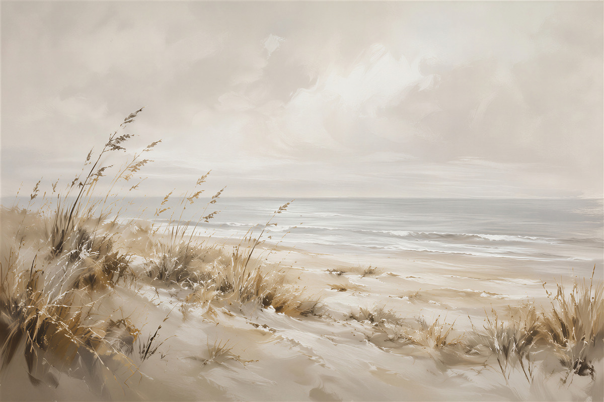 Fototapeten Ruhige Dünen am Meer