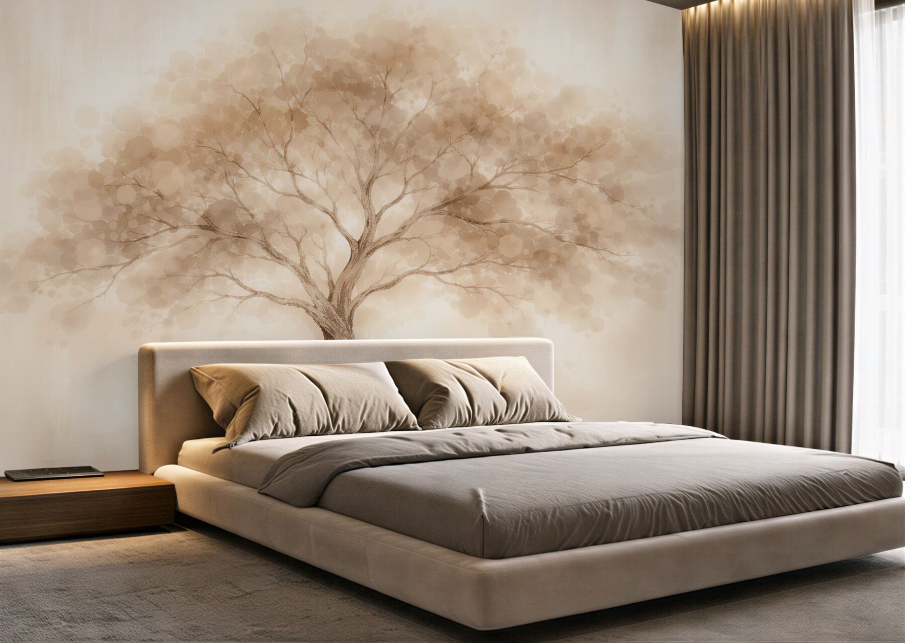 Fototapeten beige Friedensbaum