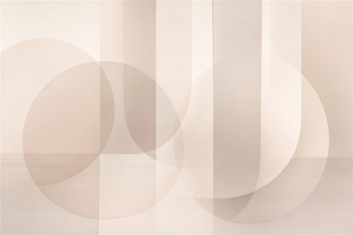 Fototapeten minimalistische beige Geometrie