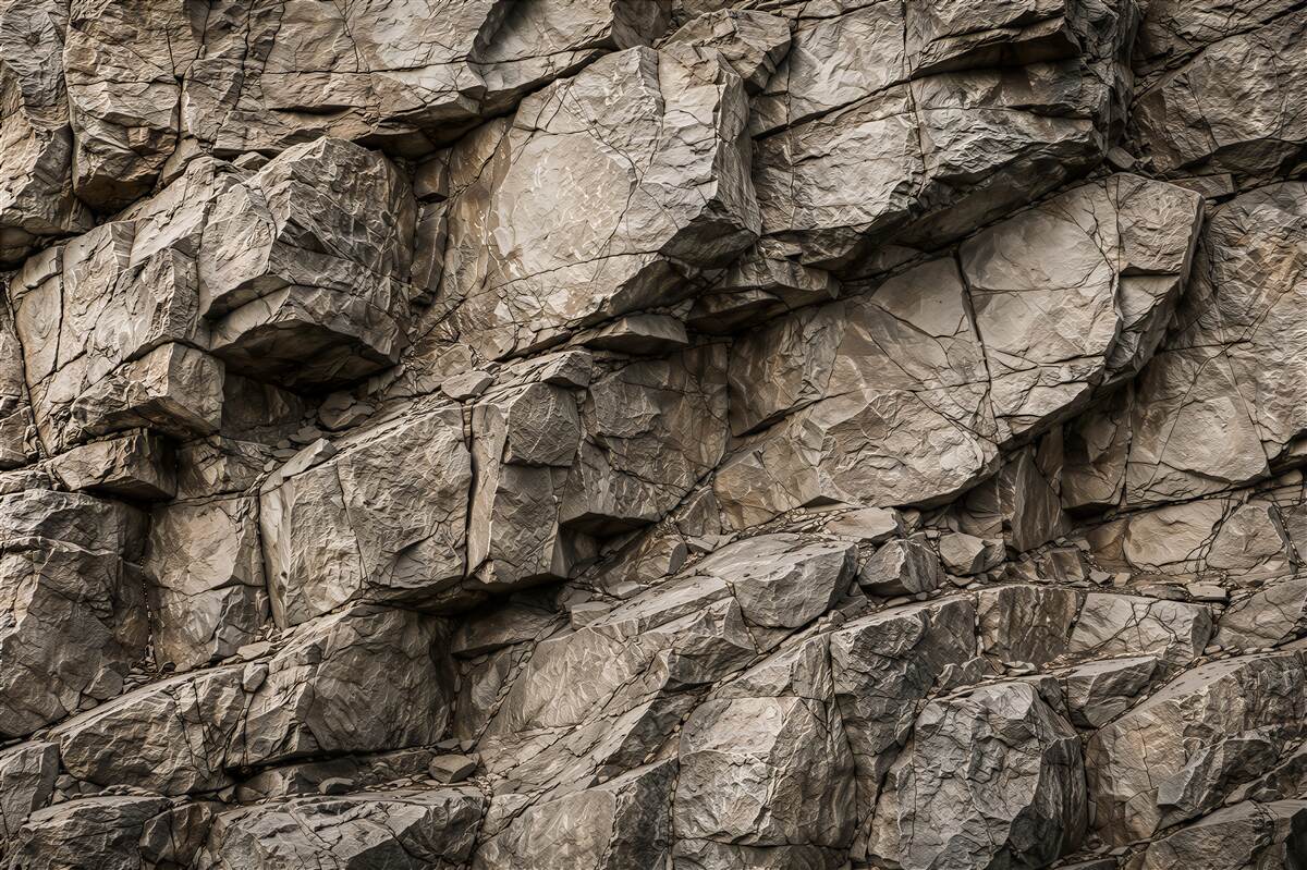 Fototapeten roher Felsenwand mit Detail