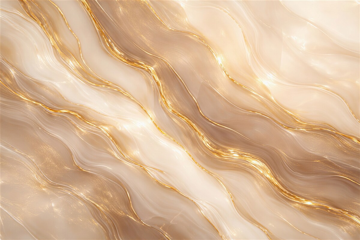 Fototapeten gold marmorierte Luxuswellen