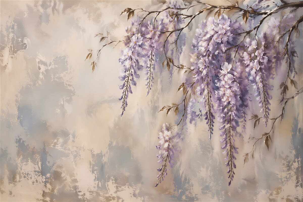 Fototapeten Lavendelblüten Wasserfälle