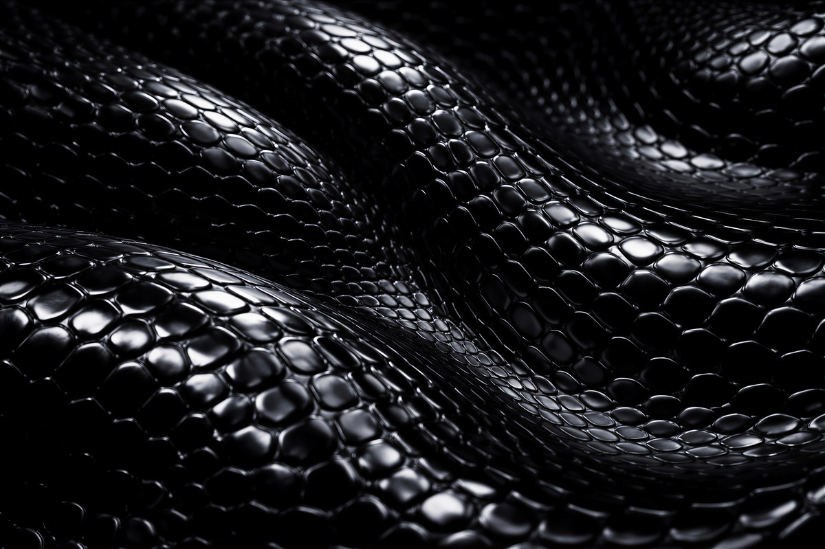 Fototapeten schwarze gewellte Struktur 3d