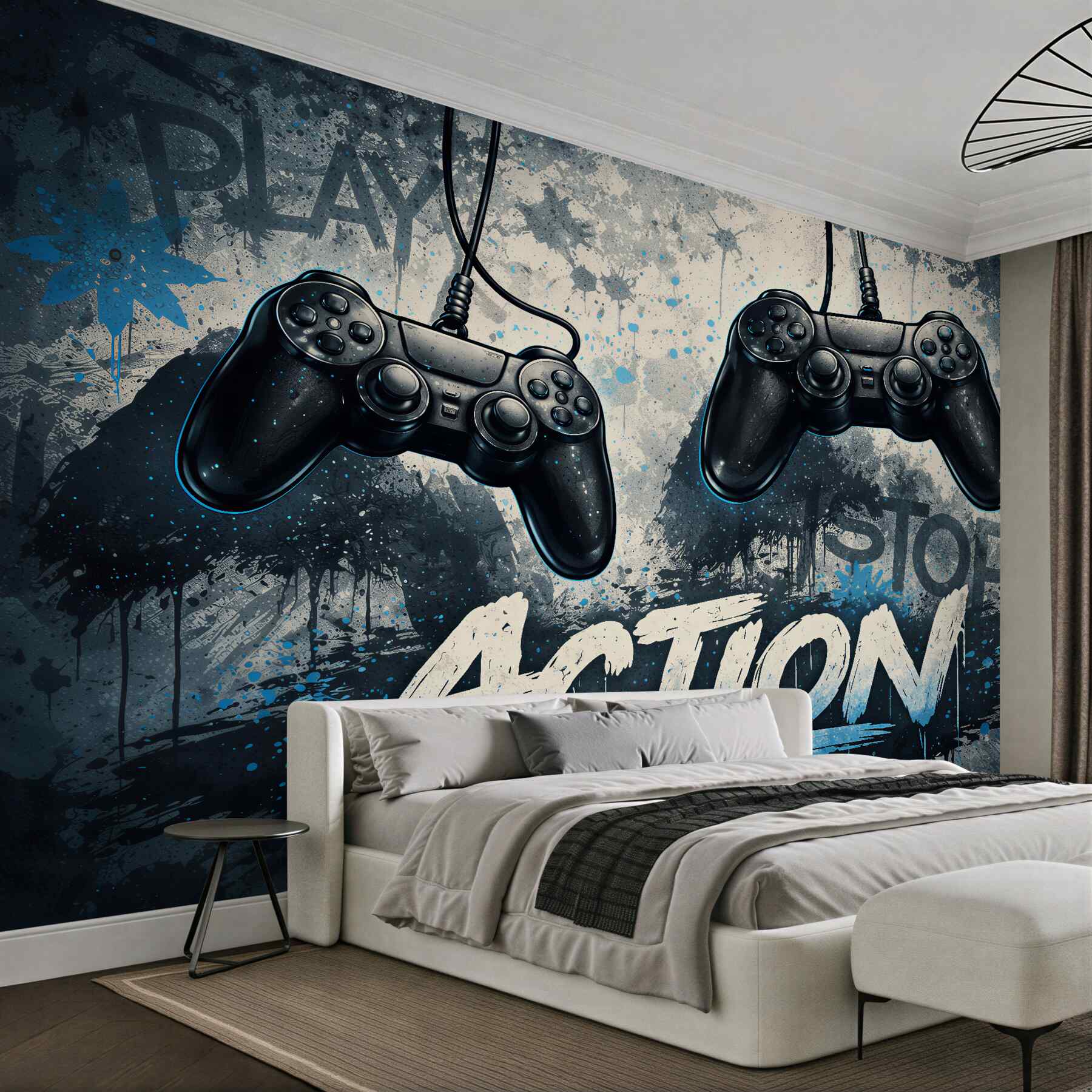 Fototapeten Gaming-Controller im urbanen Stil
