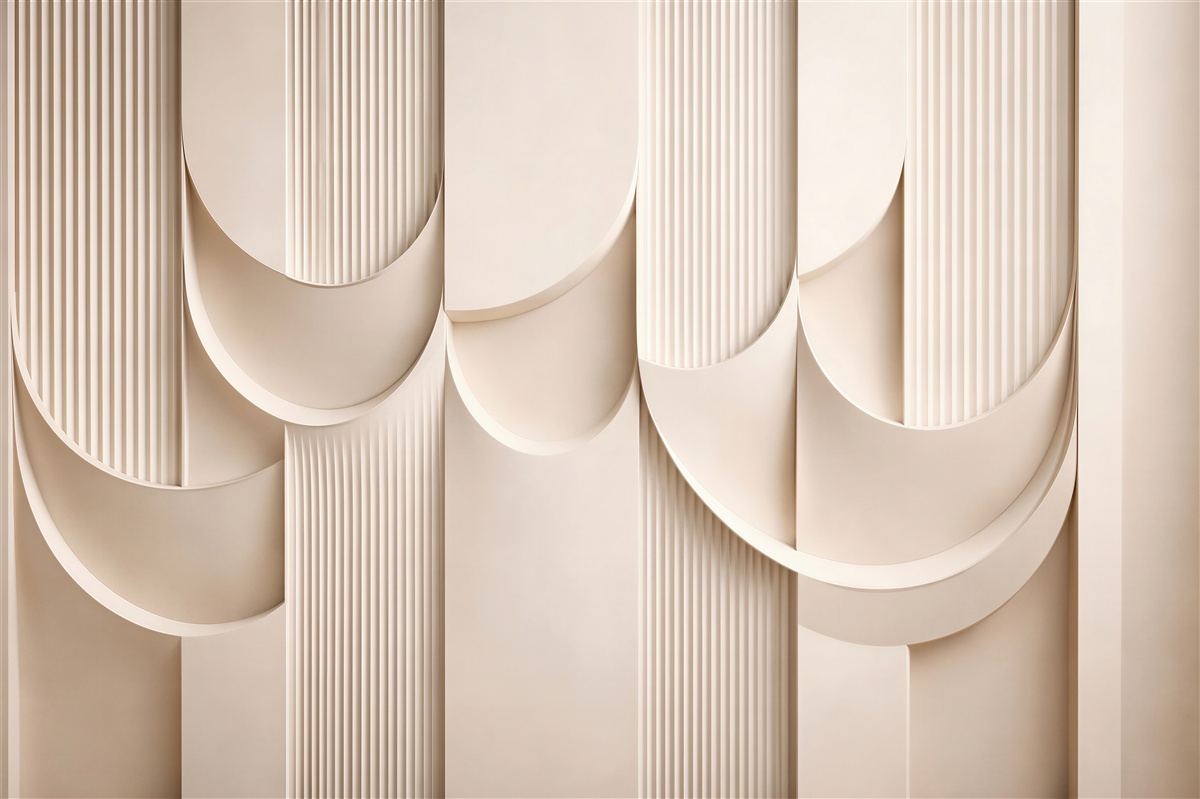 Fototapeten beige Abstraktion in elegantem Relief