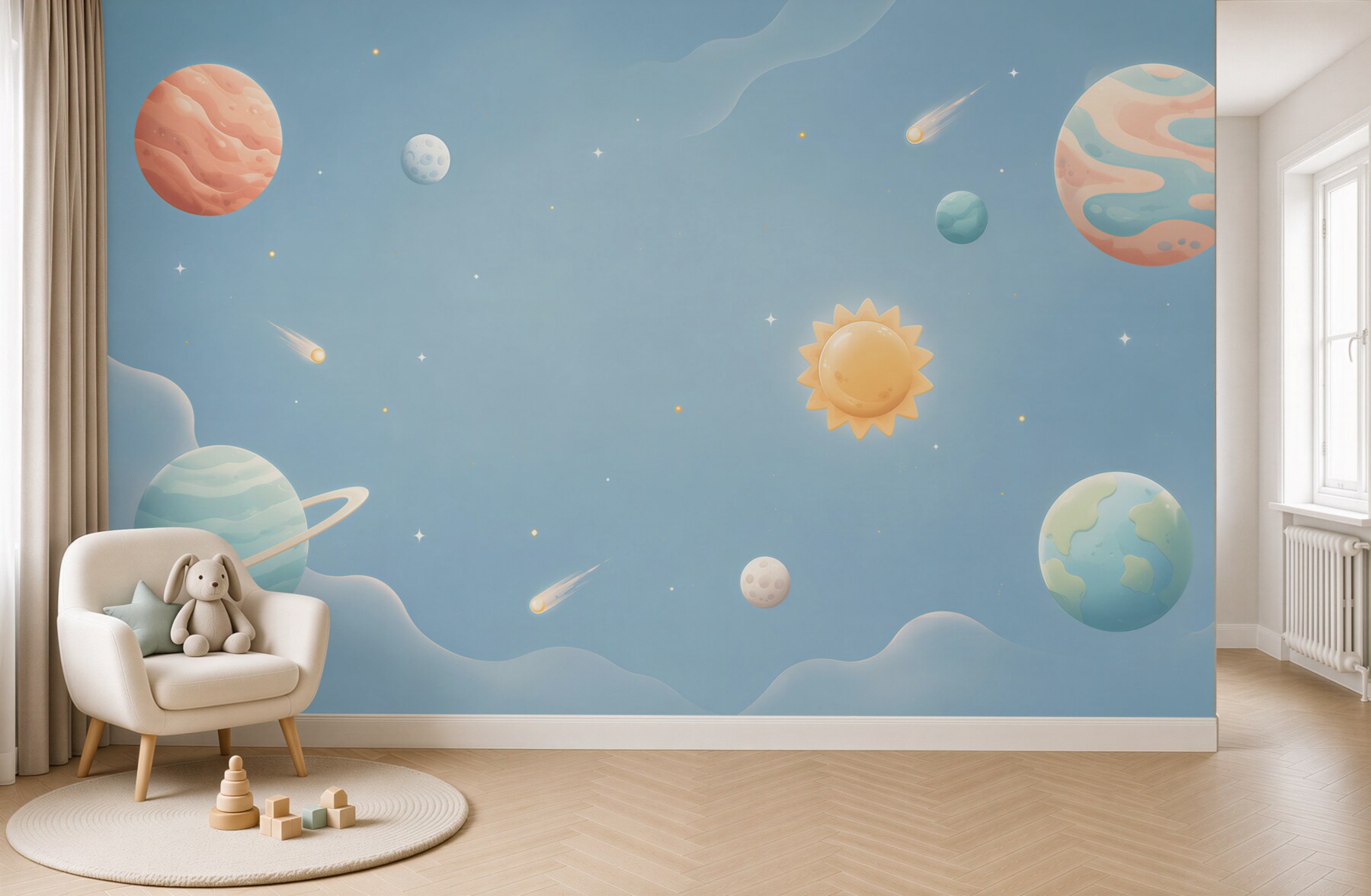 Fototapeten Planeten des Sonnensystems