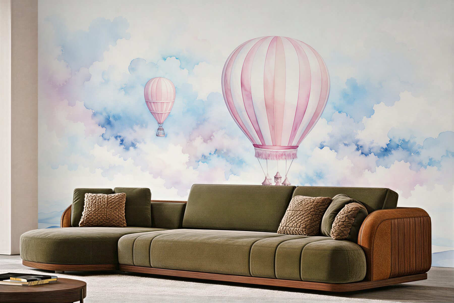 Fototapeten Ballons zwischen den Wolken