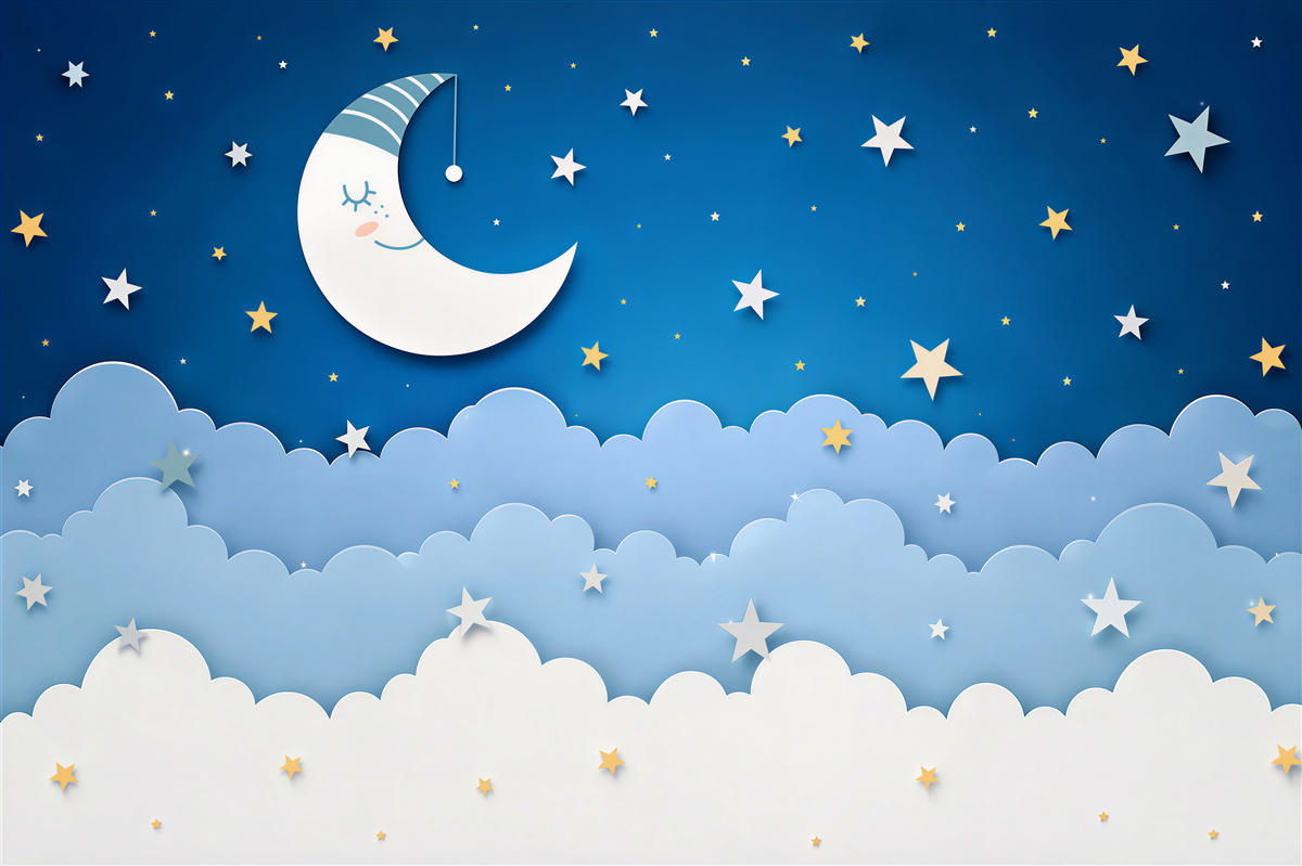 Fototapeten Der Mond schläft