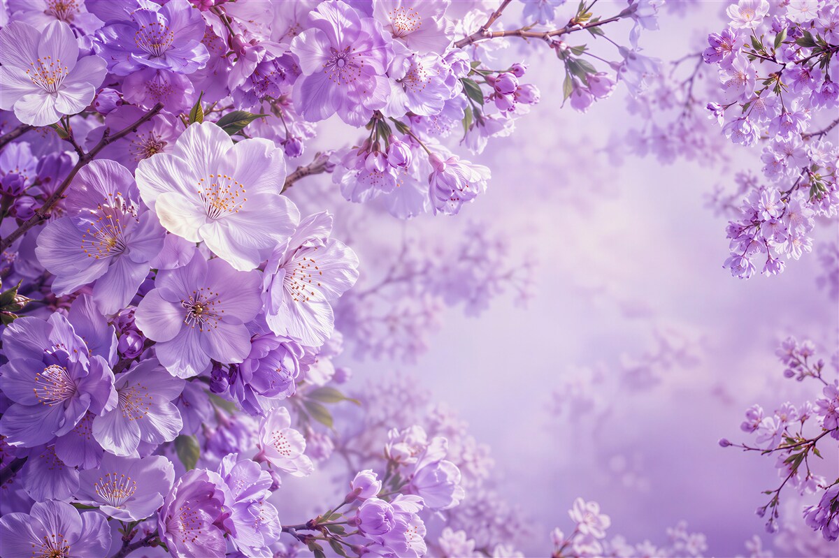 Fototapeten lilafarbene Töne einer zarten Orchidee