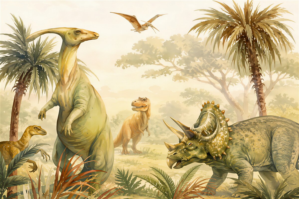 Fototapeten Dinosaurierwelt