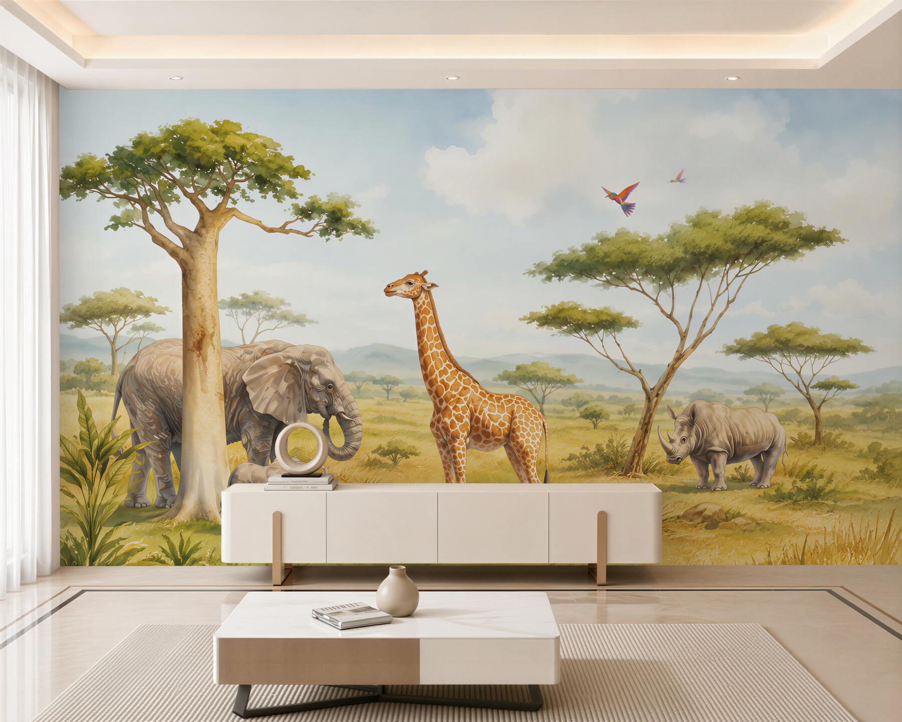 Fototapeten Afrikanische Tiere auf Safari