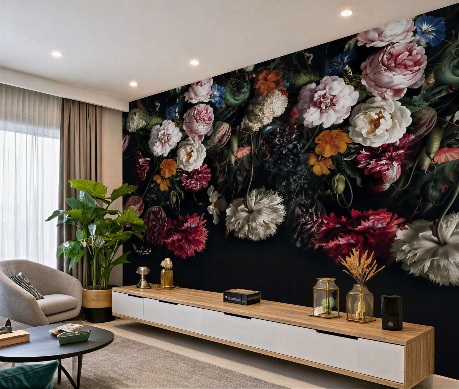 Fototapeten Schnittblumen, Blume und zeitgenössische Kunst