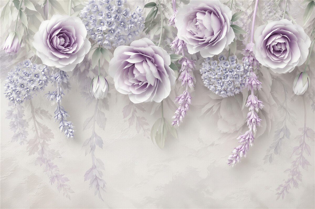 Fototapeten Wand und Violett