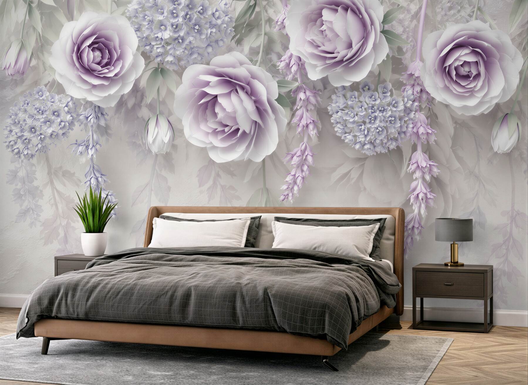 Fototapeten Wand und Violett