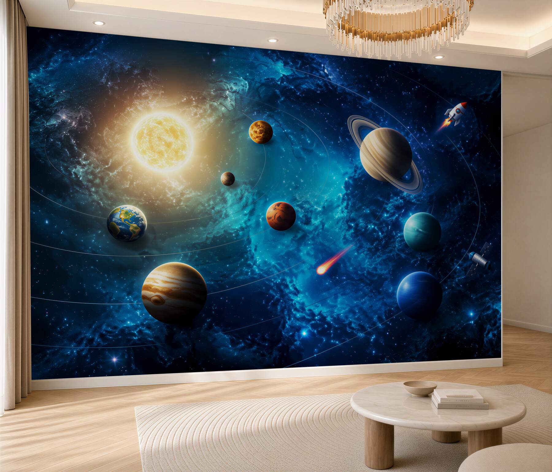 Fototapeten Planeten im Weltraum