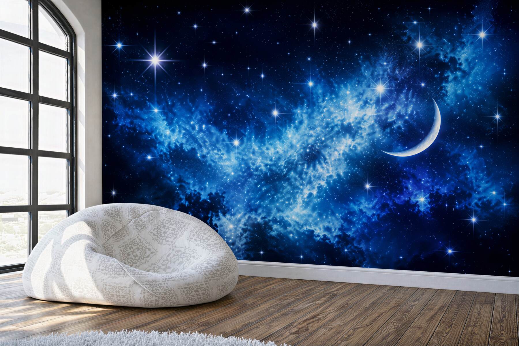 Fototapeten Himmel an der Decke des Schlafzimmers