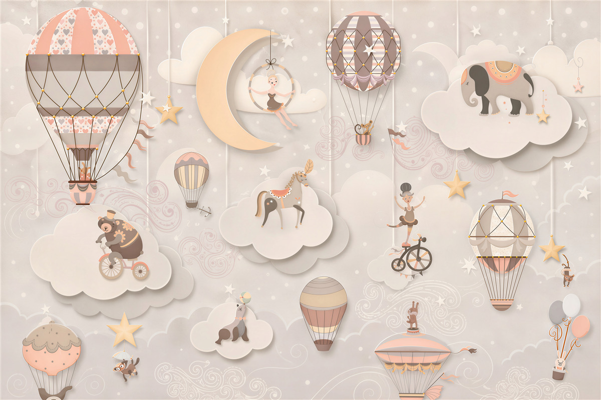 Fototapeten Alle Tiere gehen nachts schlafen