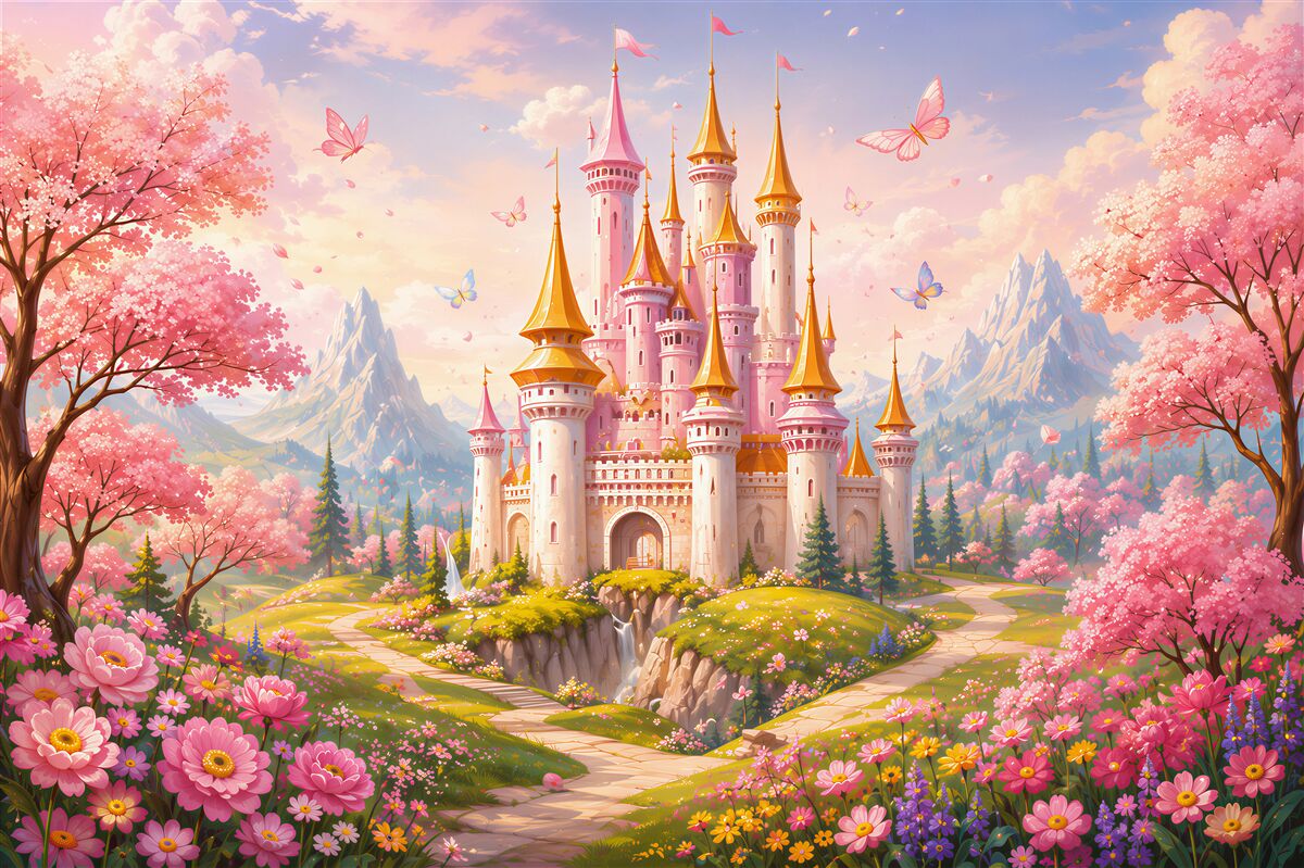 Fototapeten Märchenschloss von Disney