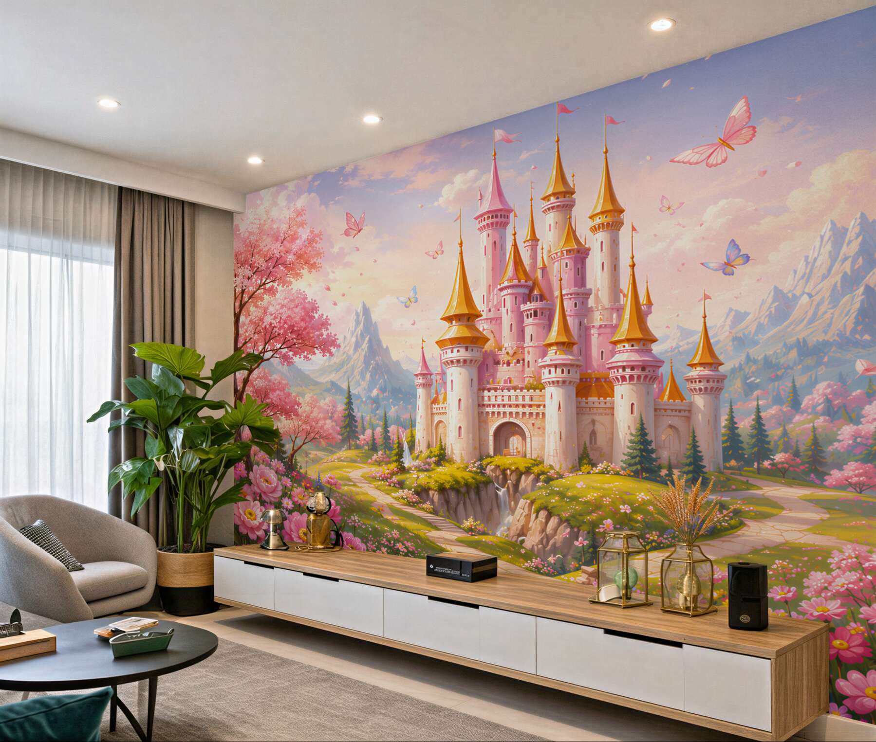 Fototapeten Märchenschloss von Disney
