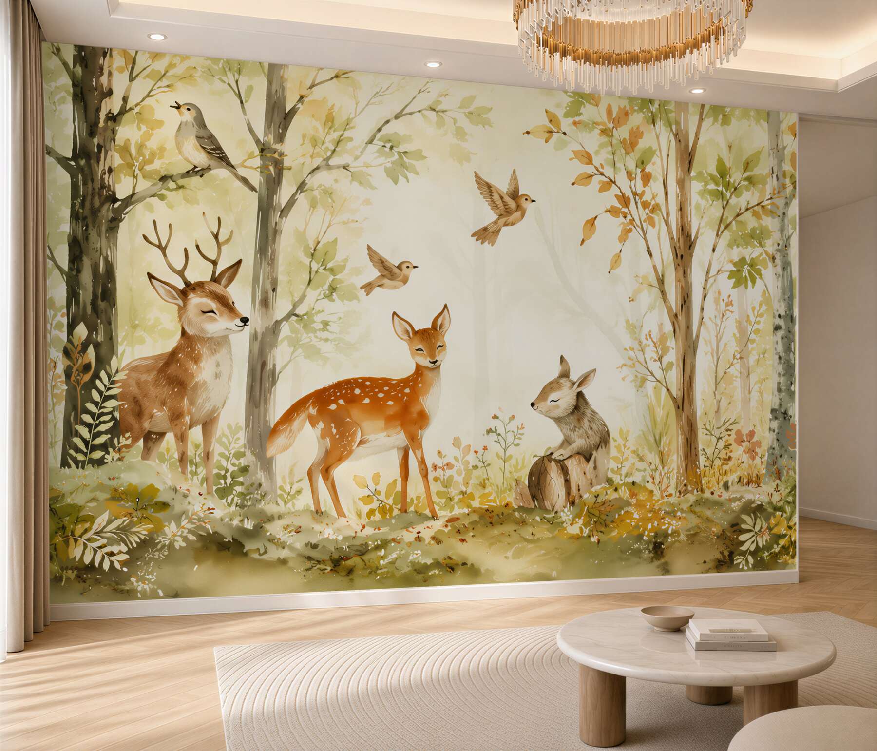 Fototapeten Tiere und Vögel im Wald