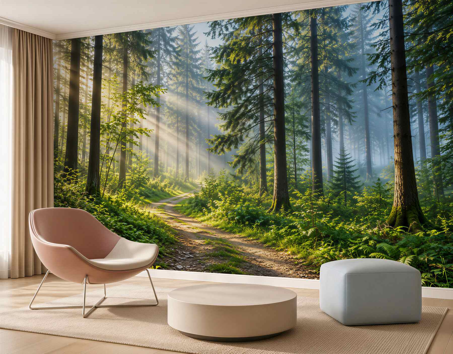 Fototapeten Kieferwald