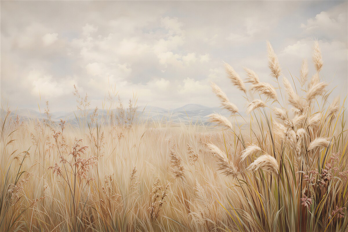 Fototapeten Grasfeld