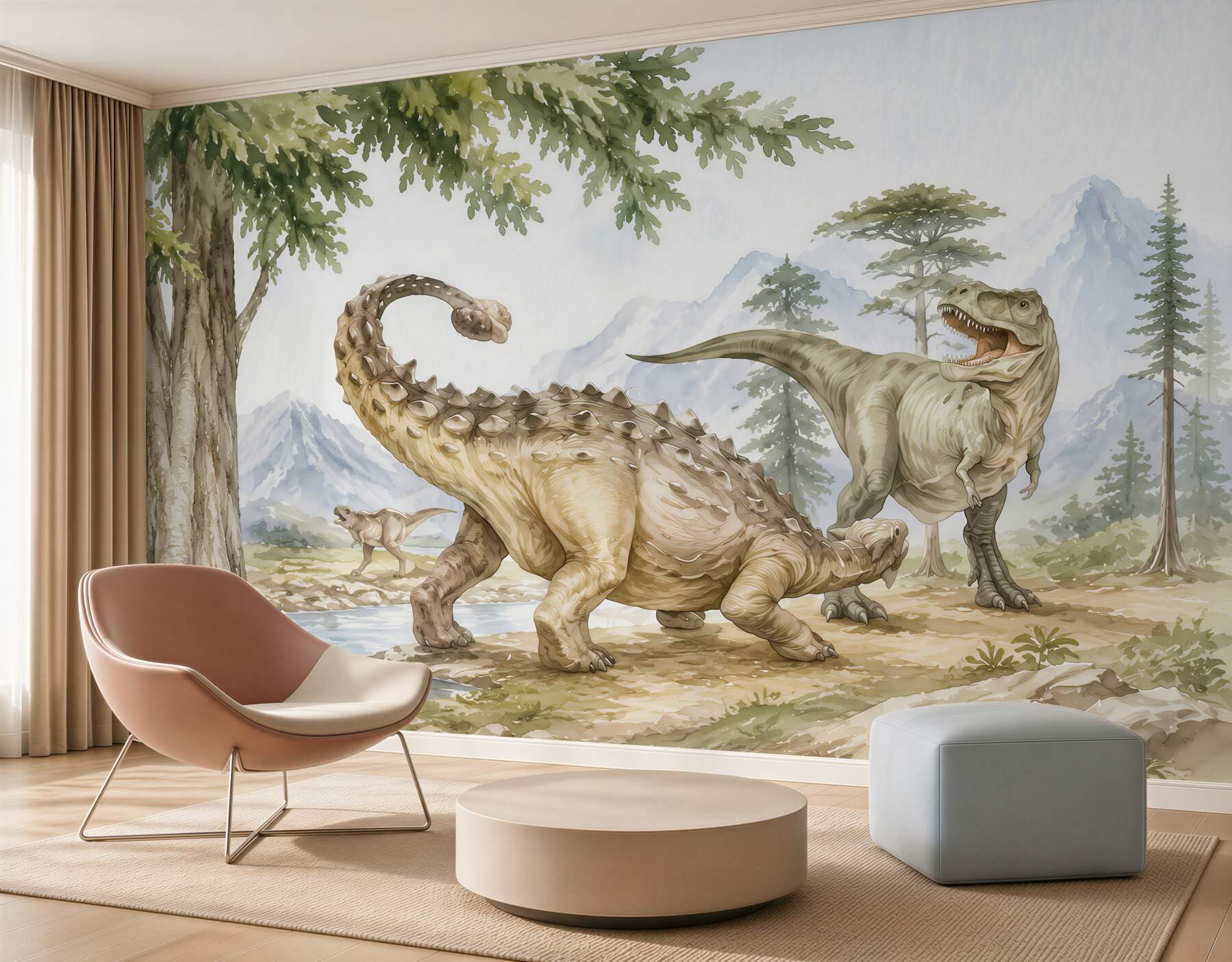 Fototapeten Dinosaurier im Wald