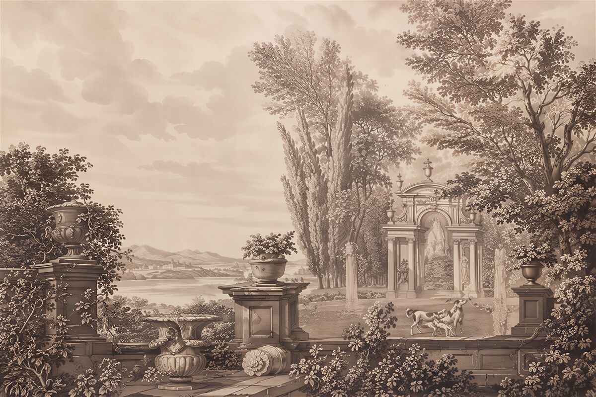 Fototapeten historische Landschaft