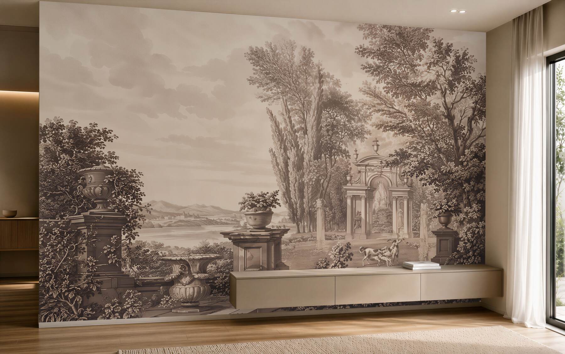 Fototapeten historische Landschaft