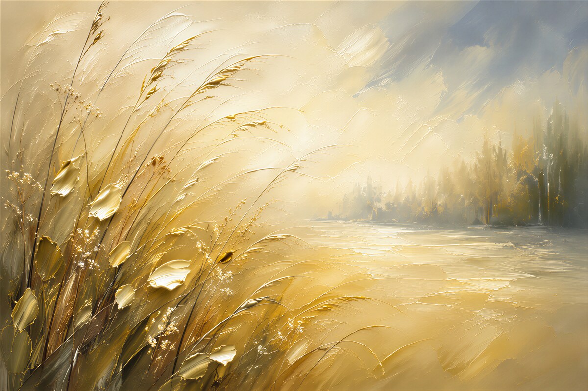 Fototapeten goldene Landschaften