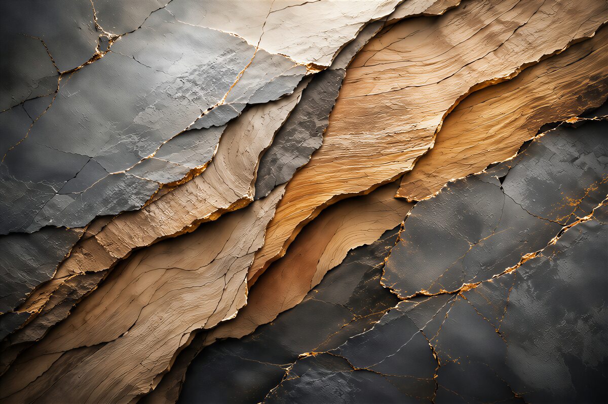 Fototapeten Stein- und Holztextur